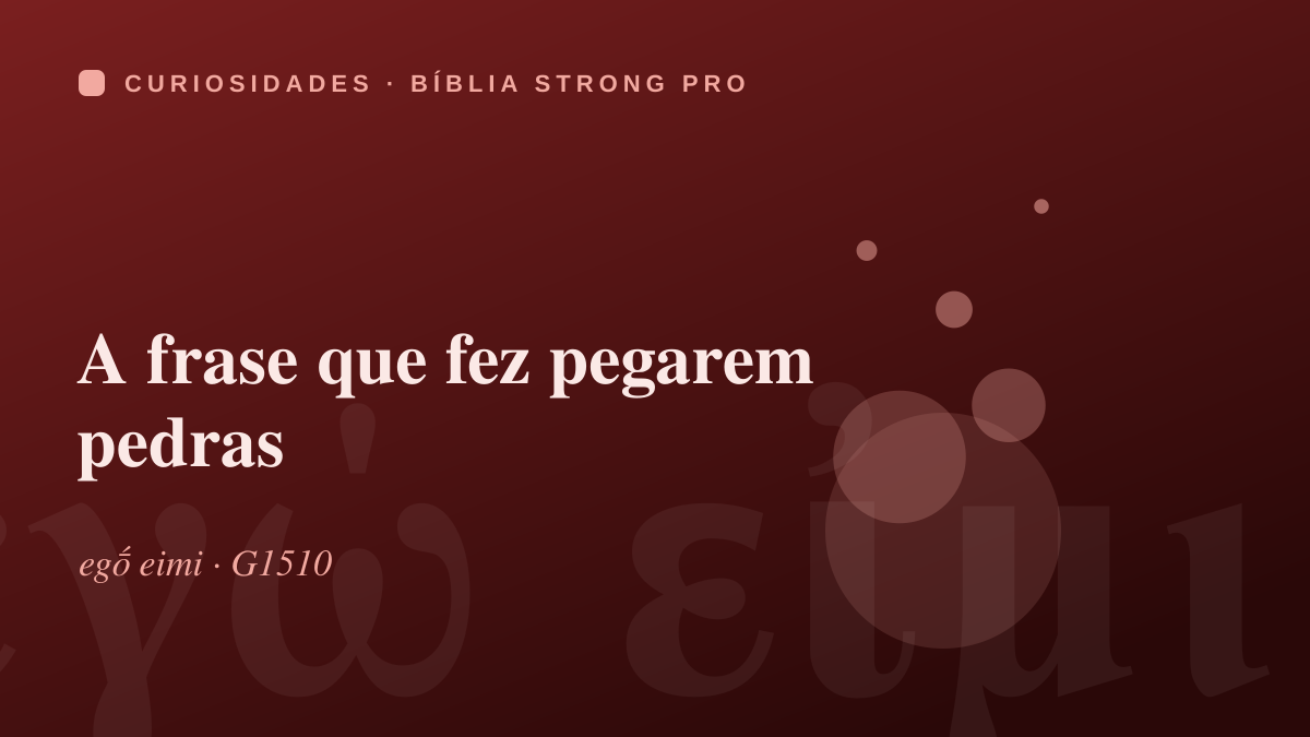 A frase que fez pegarem pedras