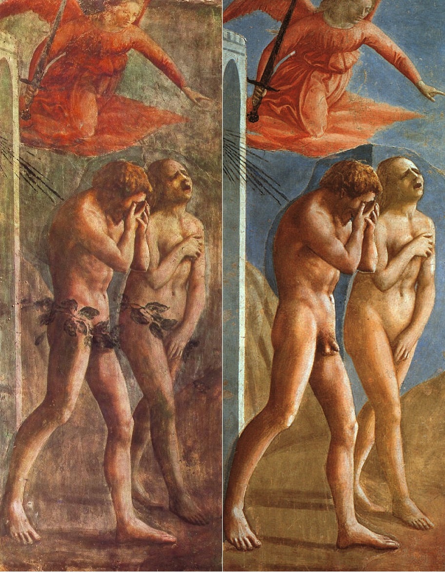 A Expulsão do Paraíso, por Masaccio