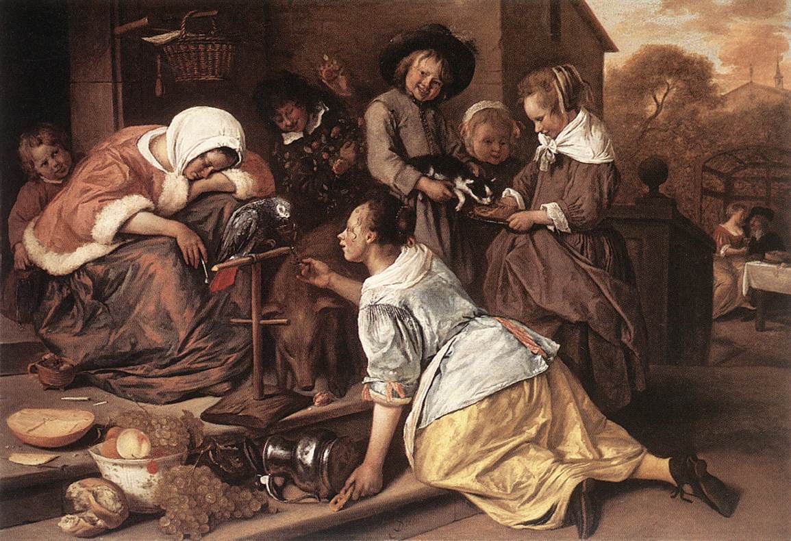 Os Efeitos da Intemperança, por Jan Steen