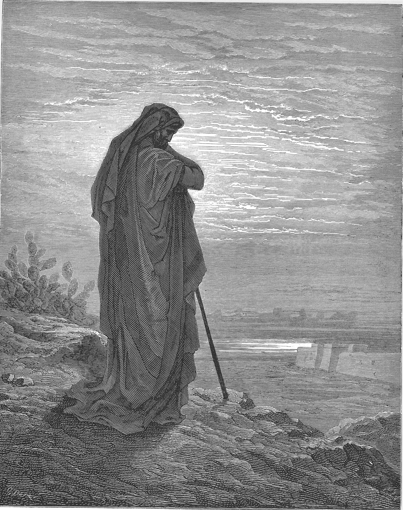 O profeta Amós, gravura de Gustave Doré