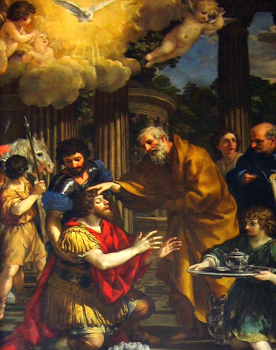 Ananias restaura a visão de São Paulo, por Pietro da Cortona
