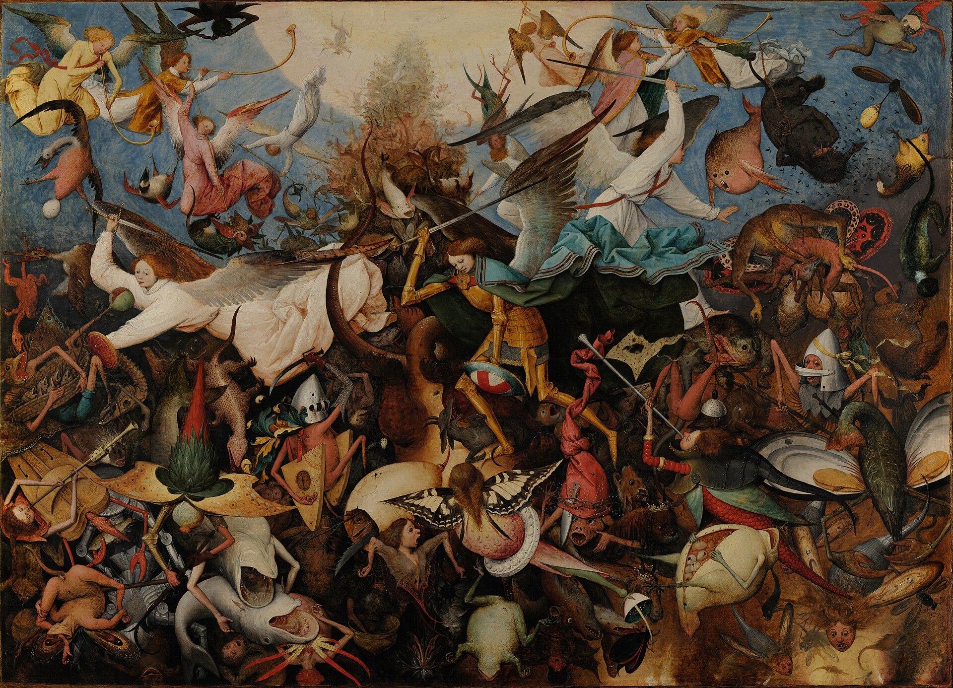 A Queda dos Anjos Rebeldes, por Pieter Bruegel, o Velho