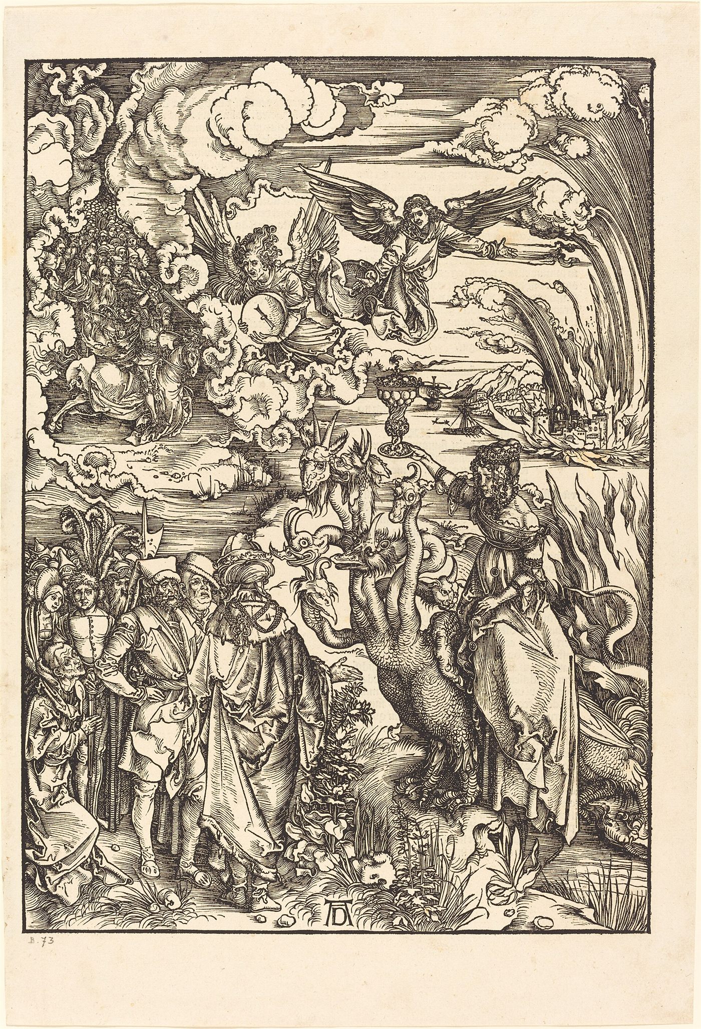 A Prostituta da Babilônia, xilogravura de Albrecht Dürer