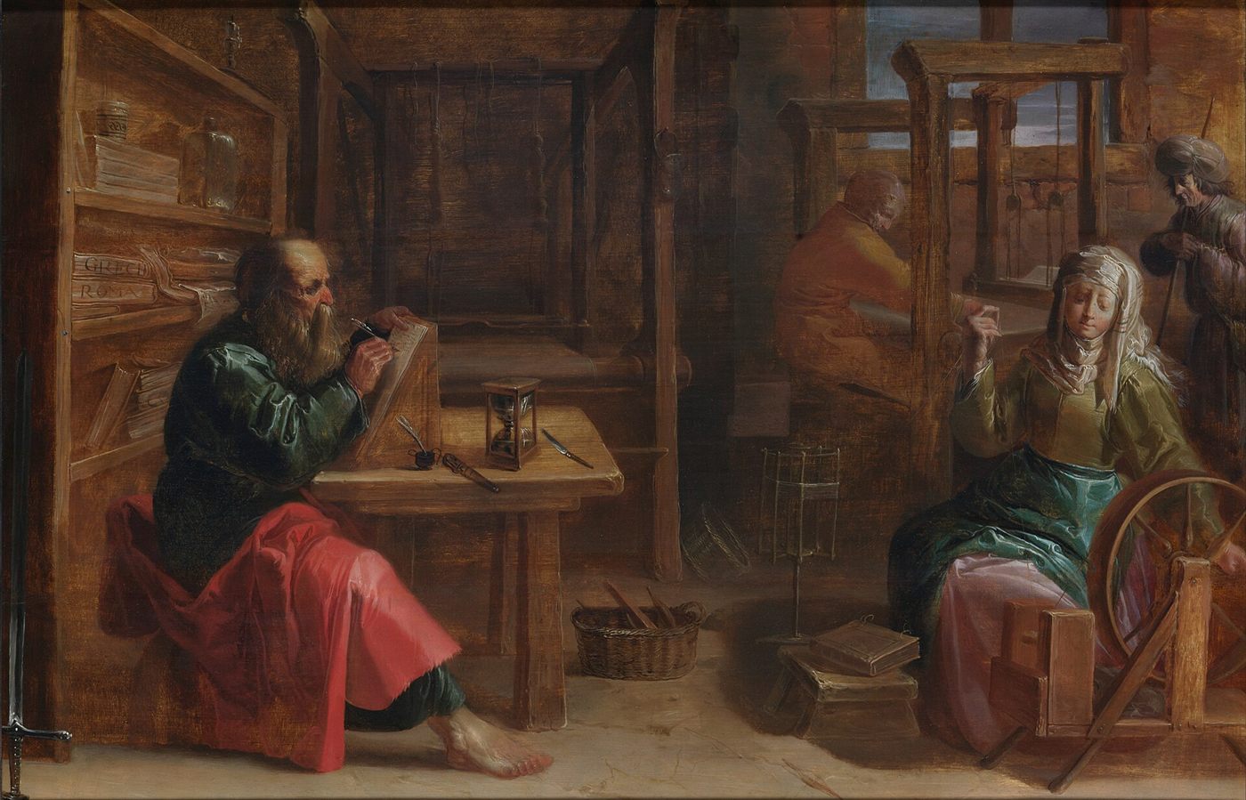 São Paulo com Áquila e Priscila, pintura de Jan van de Venne