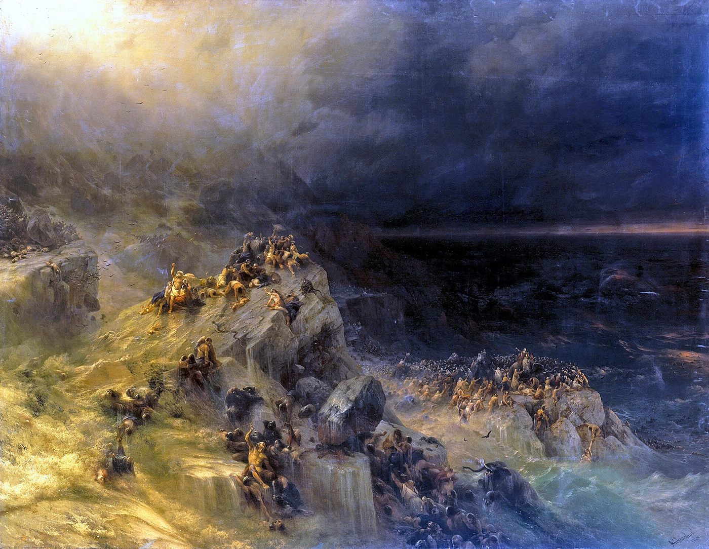 O Dilúvio, pintura de Ivan Aivazovsky, 1864