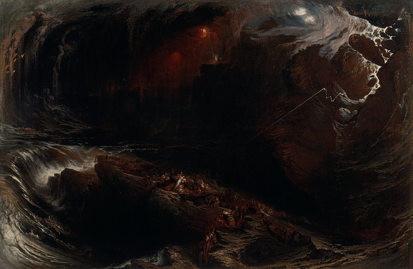 O Dilúvio, pintura de John Martin, 1834