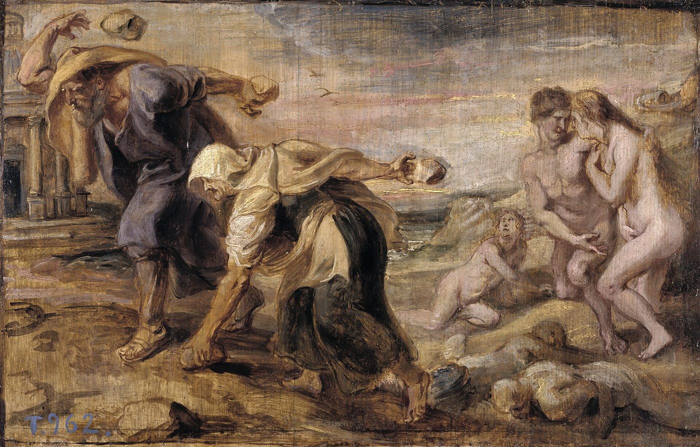 Deucalião e Pirra, pintura de Peter Paul Rubens
