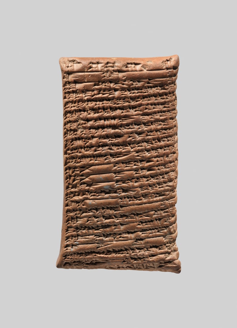 Tabuinha de argila cuneiforme com uma carta particular, Período Babilônico Antigo