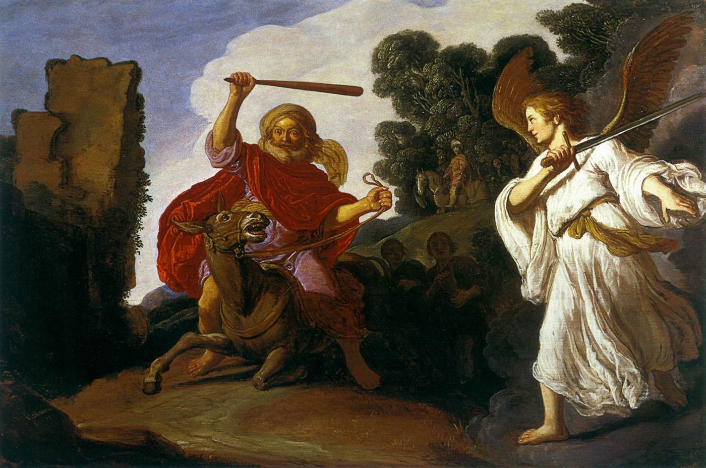 Balaão e a jumenta, por Pieter Lastman