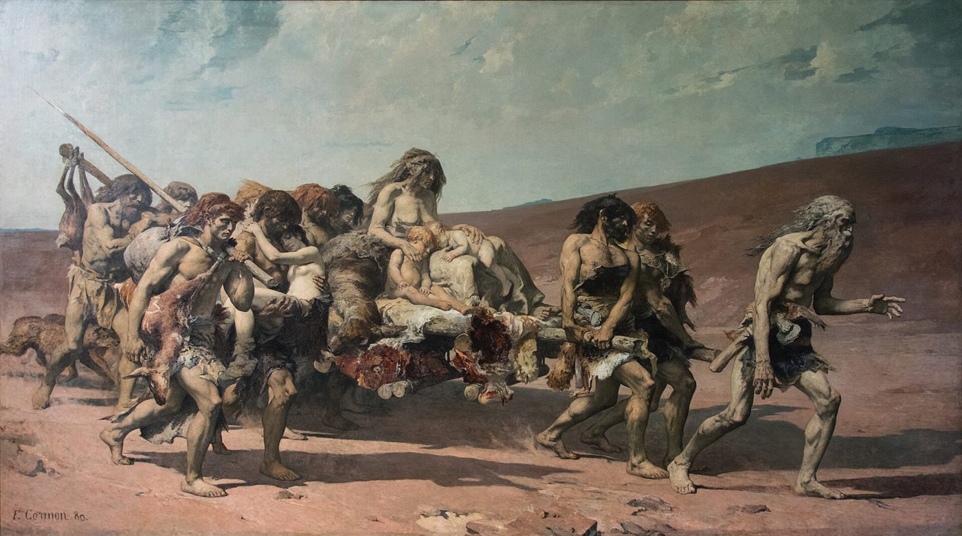 Caim fugindo da maldição de Jeová, pintura de Fernand Cormon (1880)