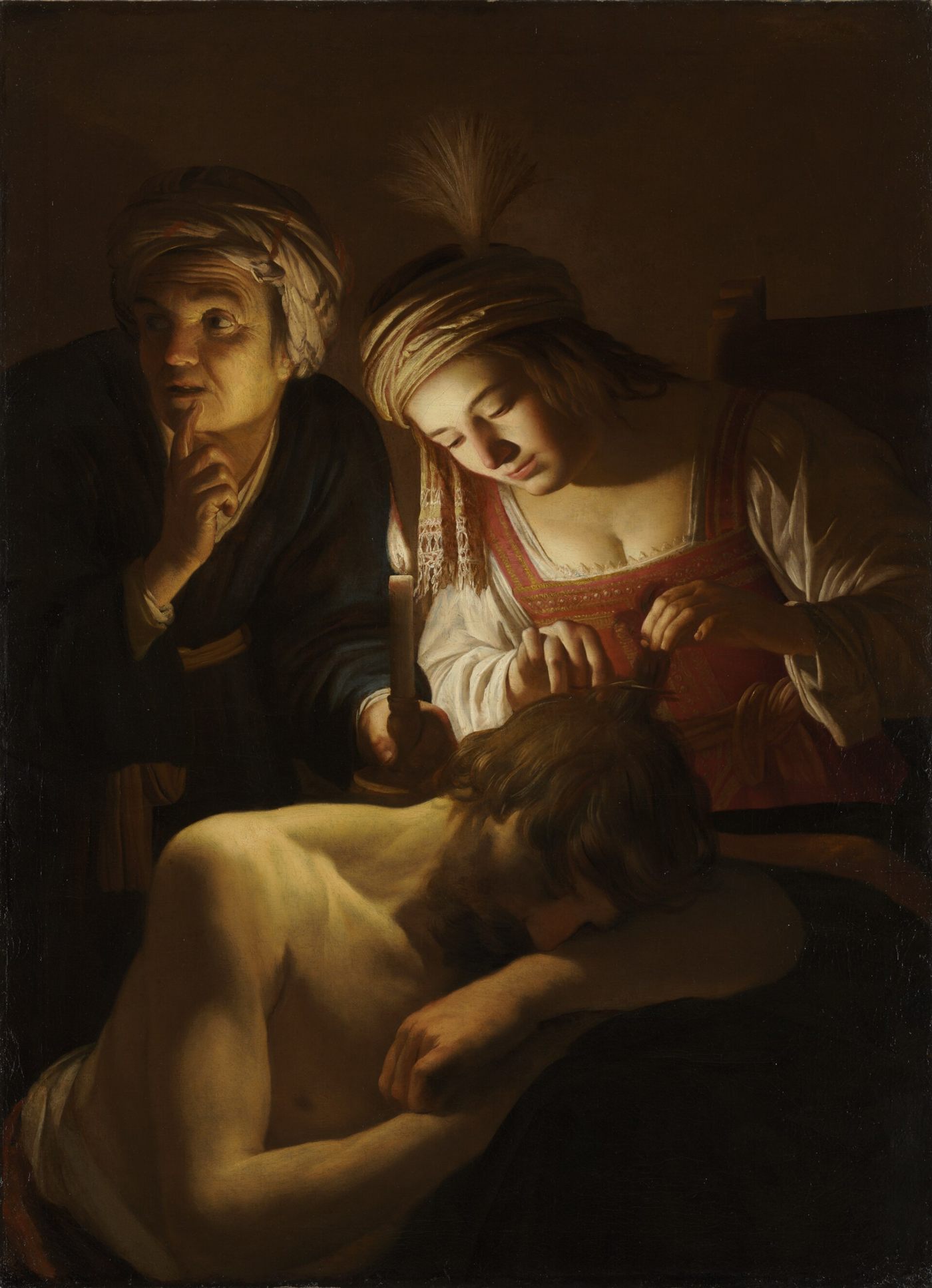 Sansão e Dalila, por Gerard van Honthorst