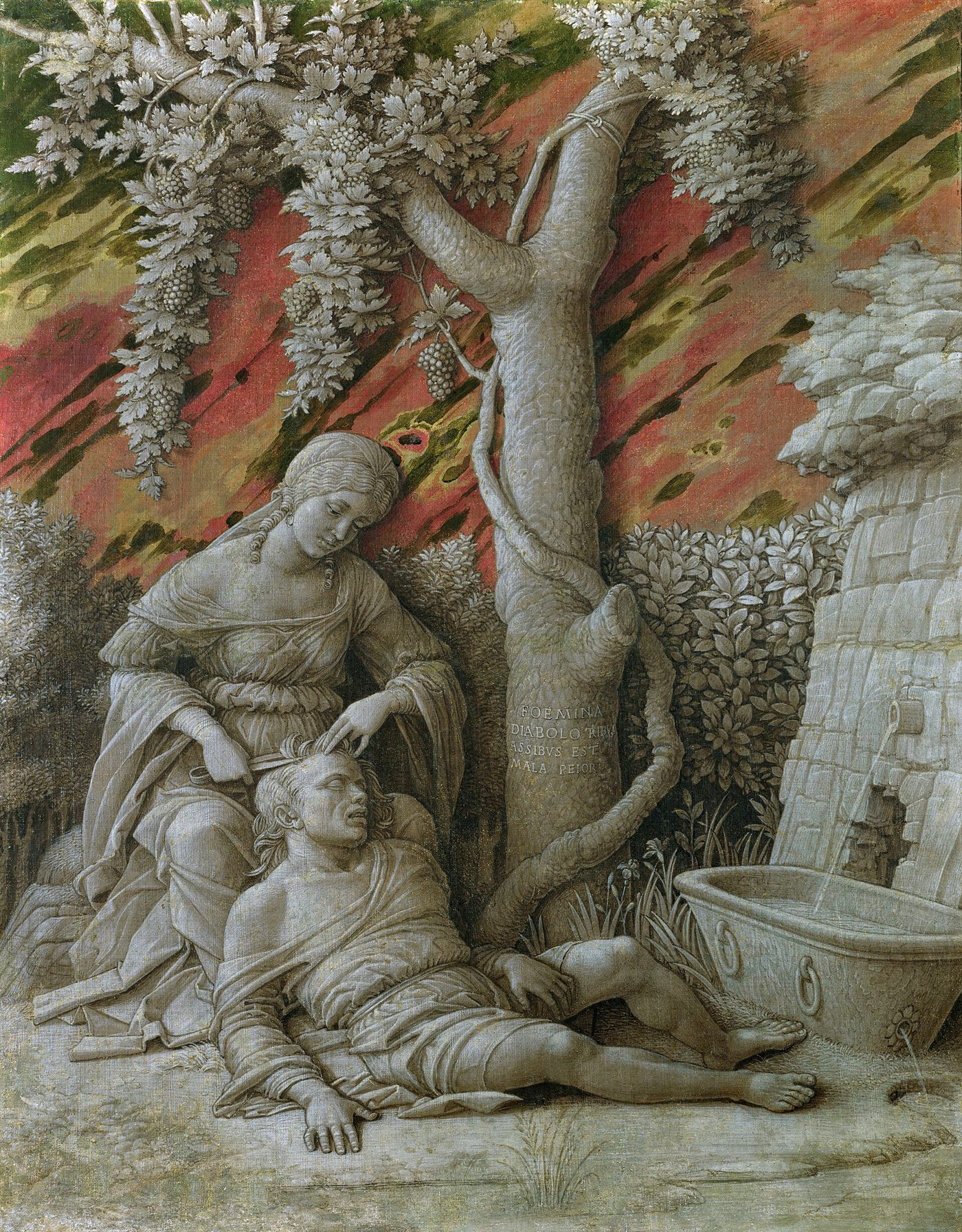 Sansão e Dalila, por Andrea Mantegna