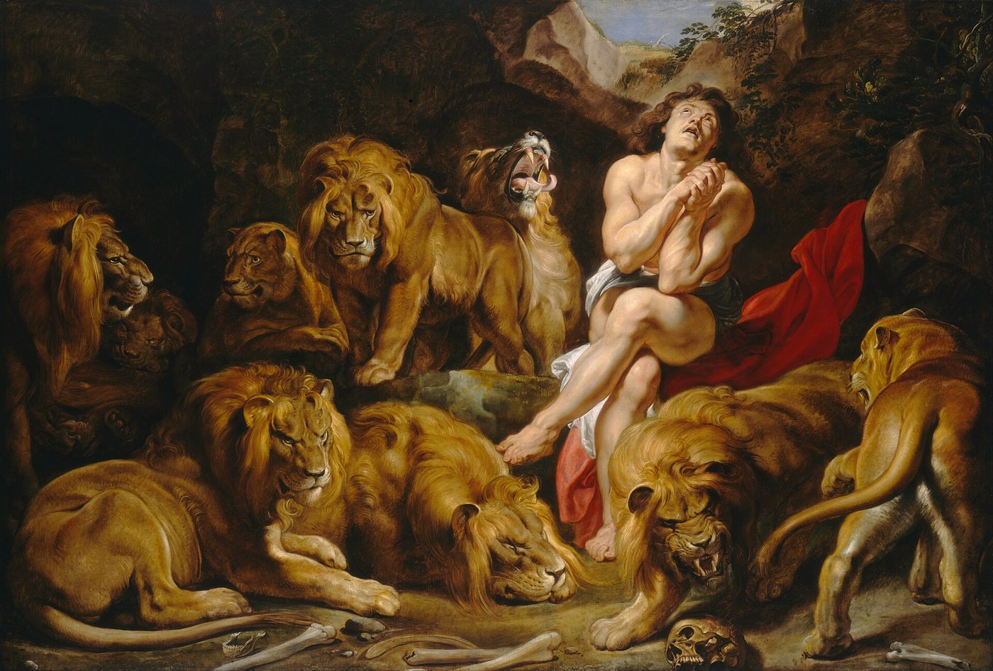 Daniel na cova dos leões, por Peter Paul Rubens