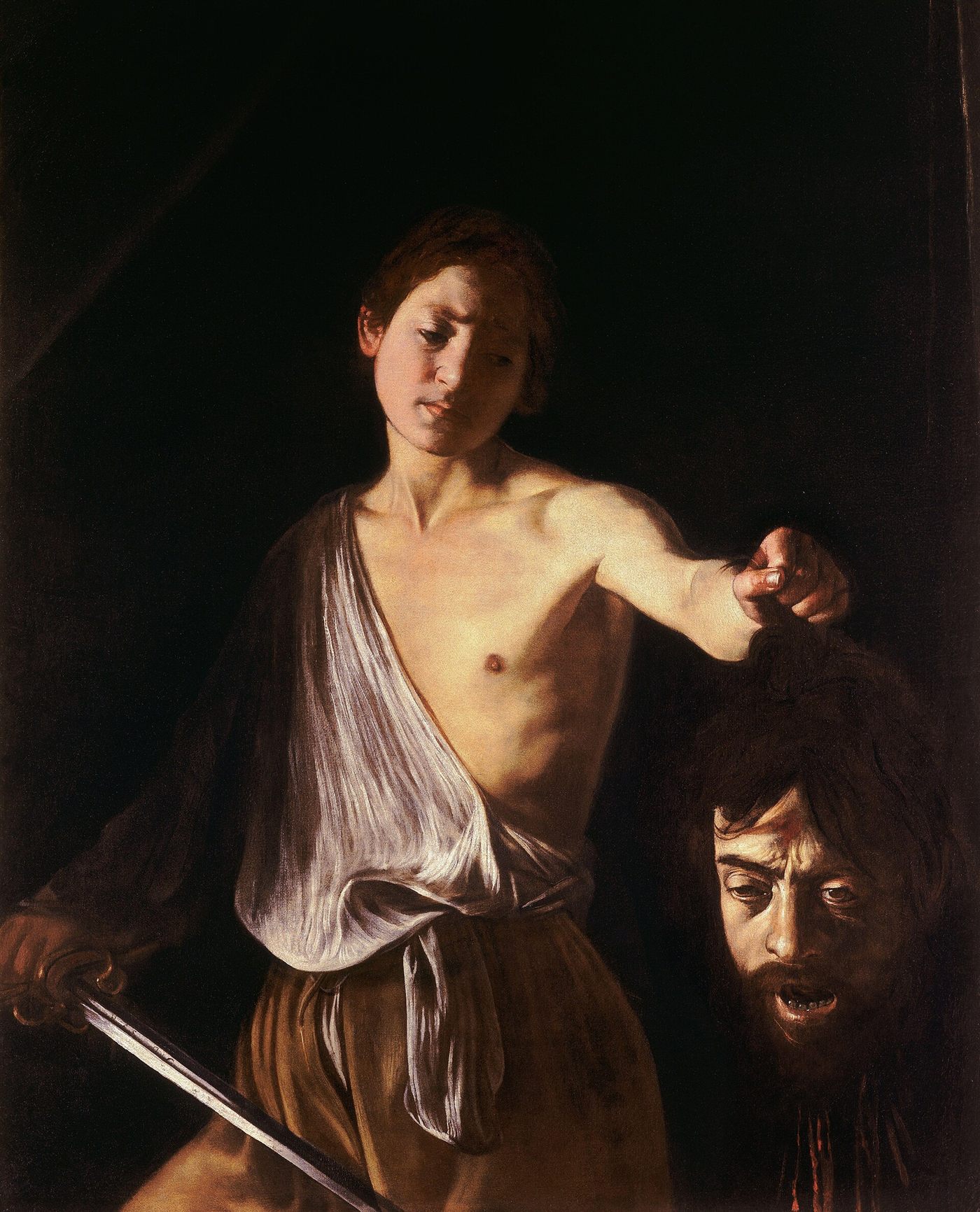 Davi com a cabeça de Golias, por Caravaggio