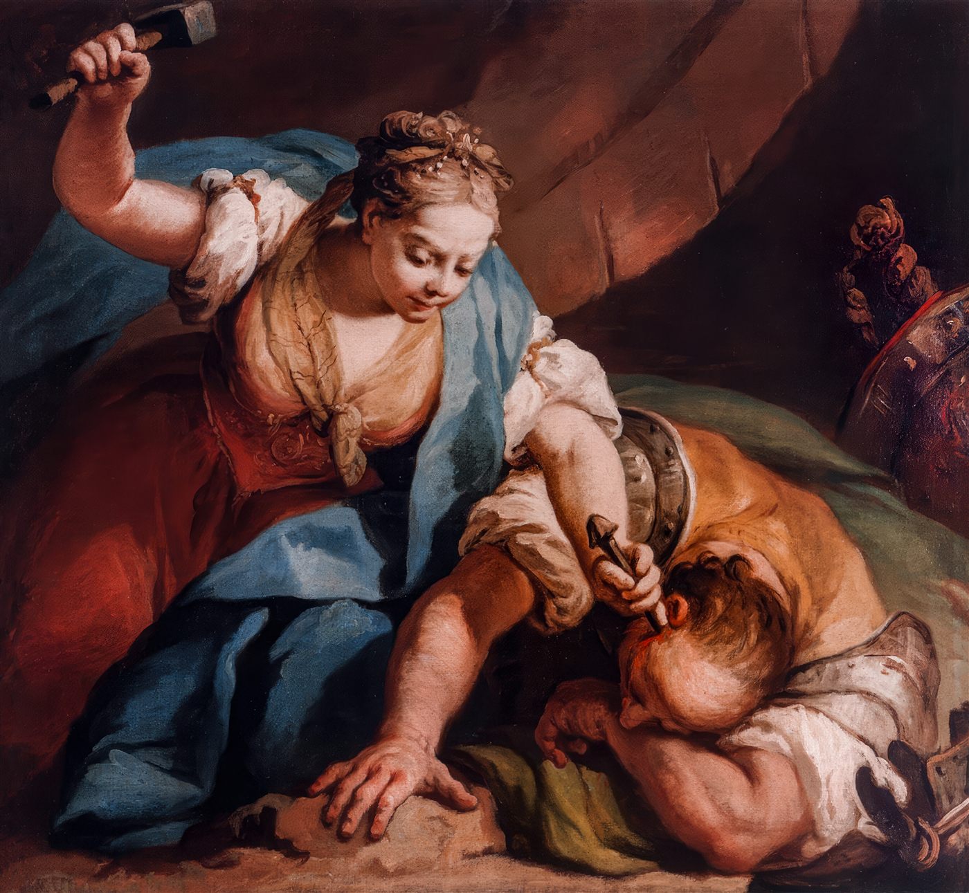 Jael Mata Sísera, por Jacopo Amigoni (1739-1752)
