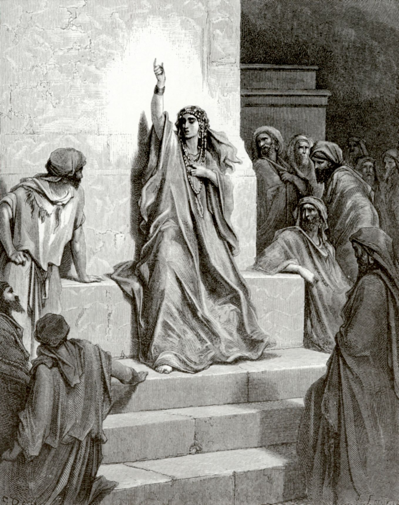 O Cântico de Débora, por Gustave Doré (1866)