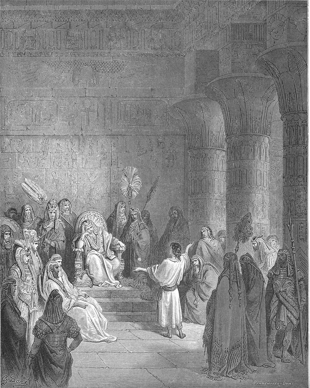 José interpreta o sonho do Faraó, gravura de Gustave Doré