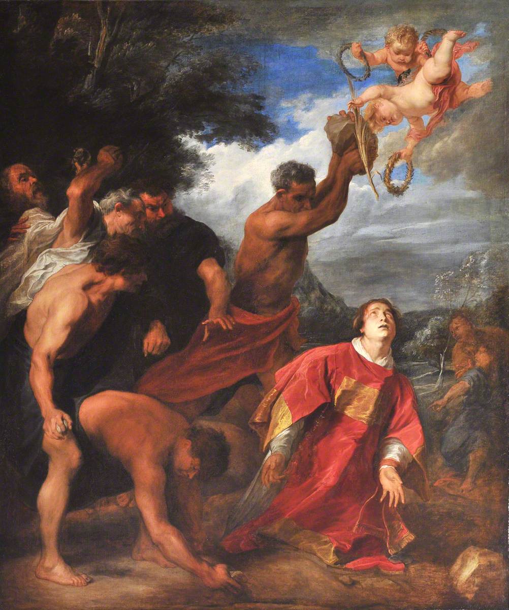 O apedrejamento de Santo Estêvão, por Anthony van Dyck