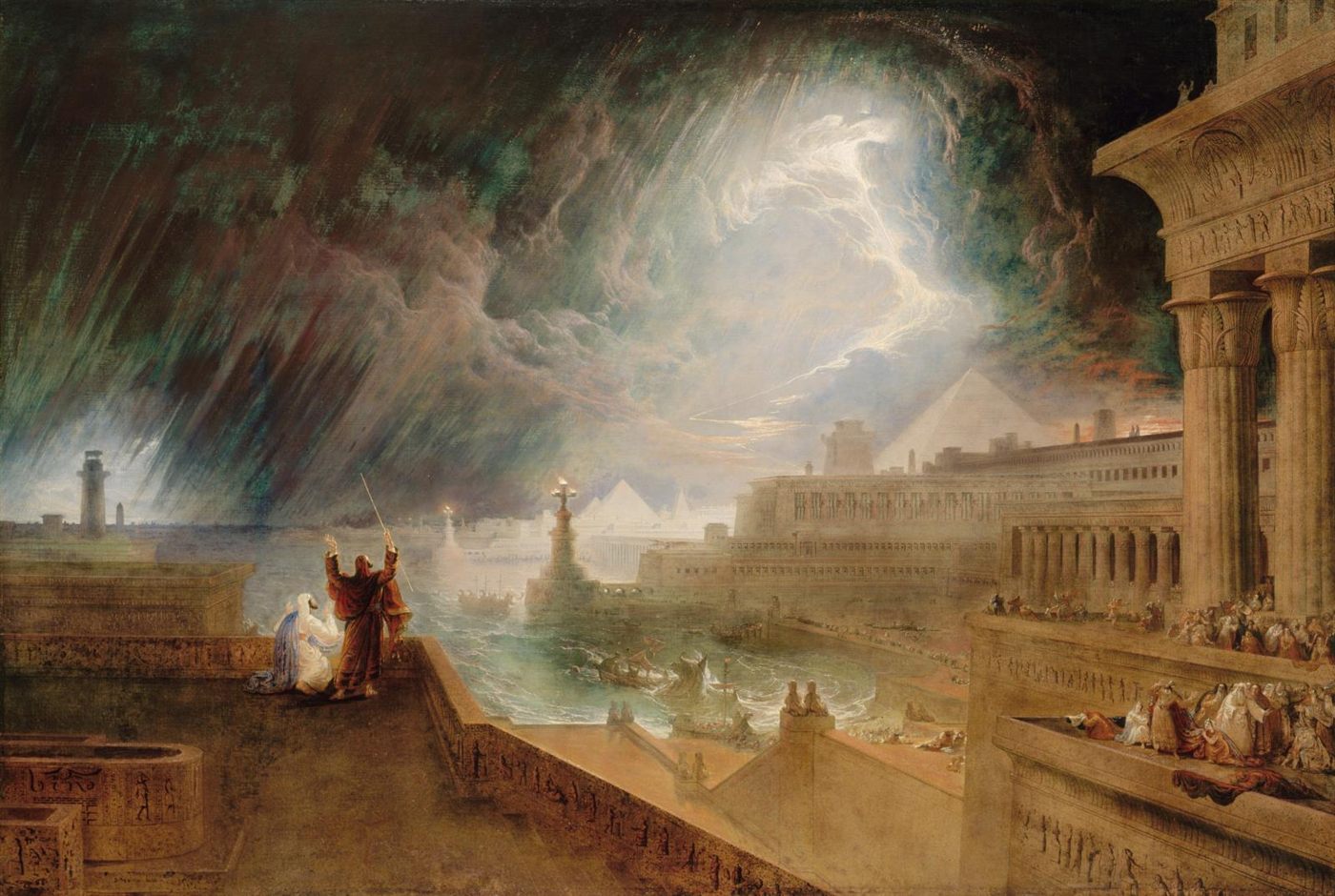 A Sétima Praga, pintura de John Martin