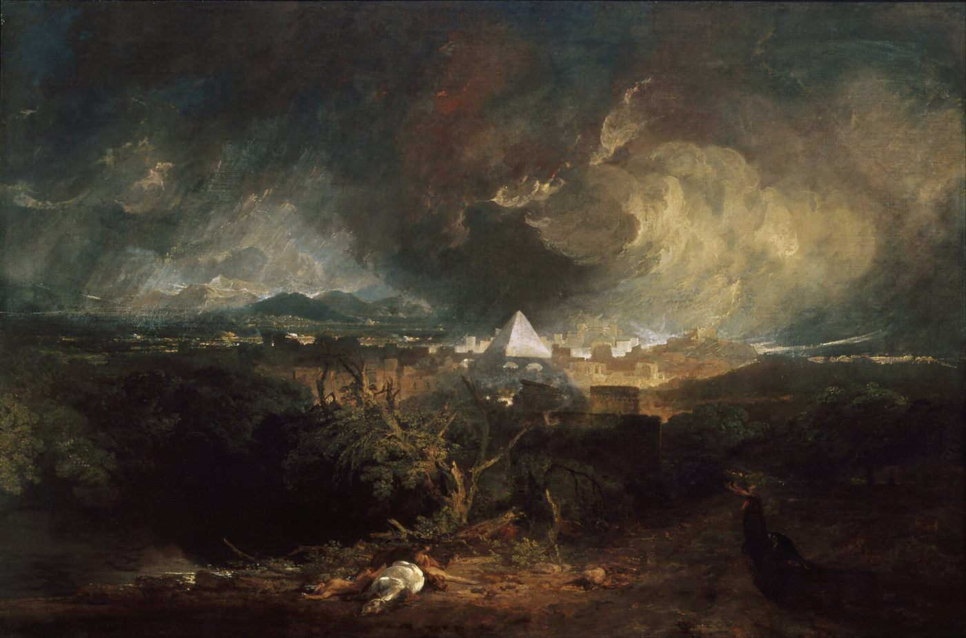 A Quinta Praga do Egito, pintura de J. M. W. Turner