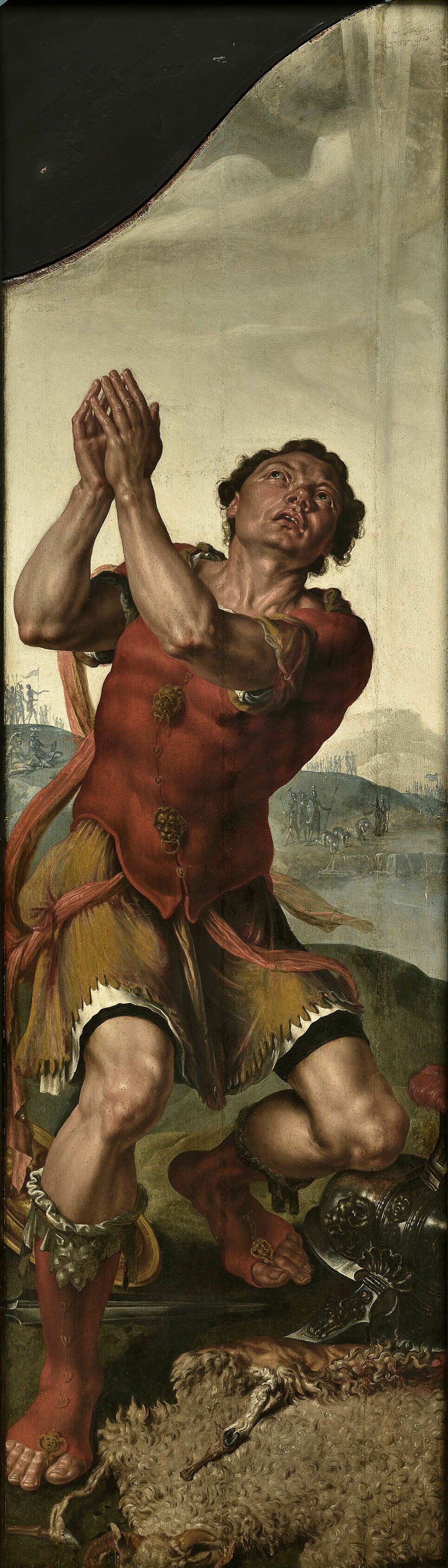 Gideão e o milagre do velo, por Maarten van Heemskerck (1550)