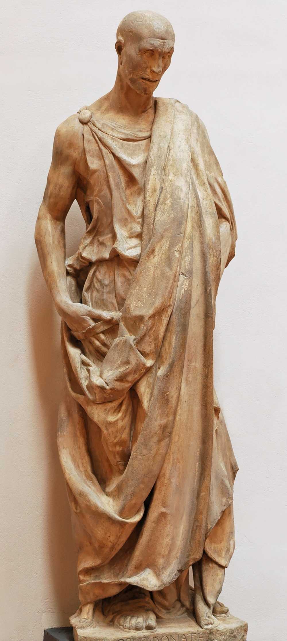 Estátua do profeta Habacuque (o 'Zuccone'), por Donatello
