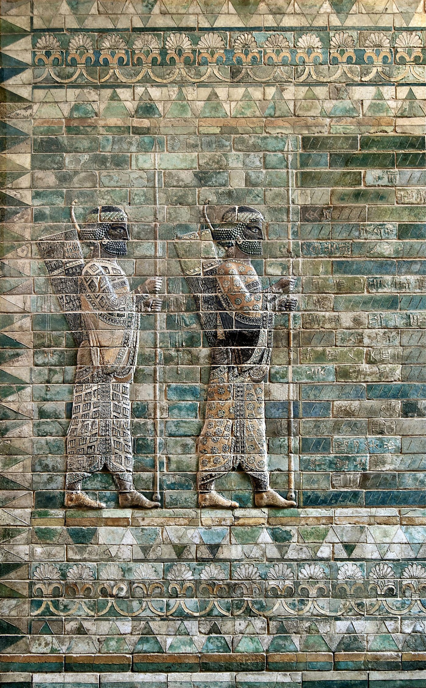 Frisa de arqueiros em tijolos esmaltados do palácio de Susã, Louvre