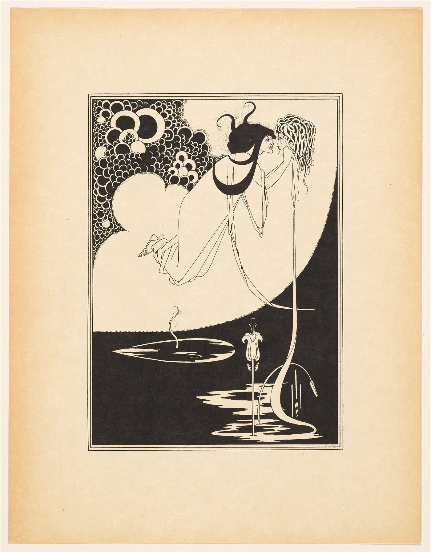 The Climax, desenho de Aubrey Beardsley para a Salomé de Wilde
