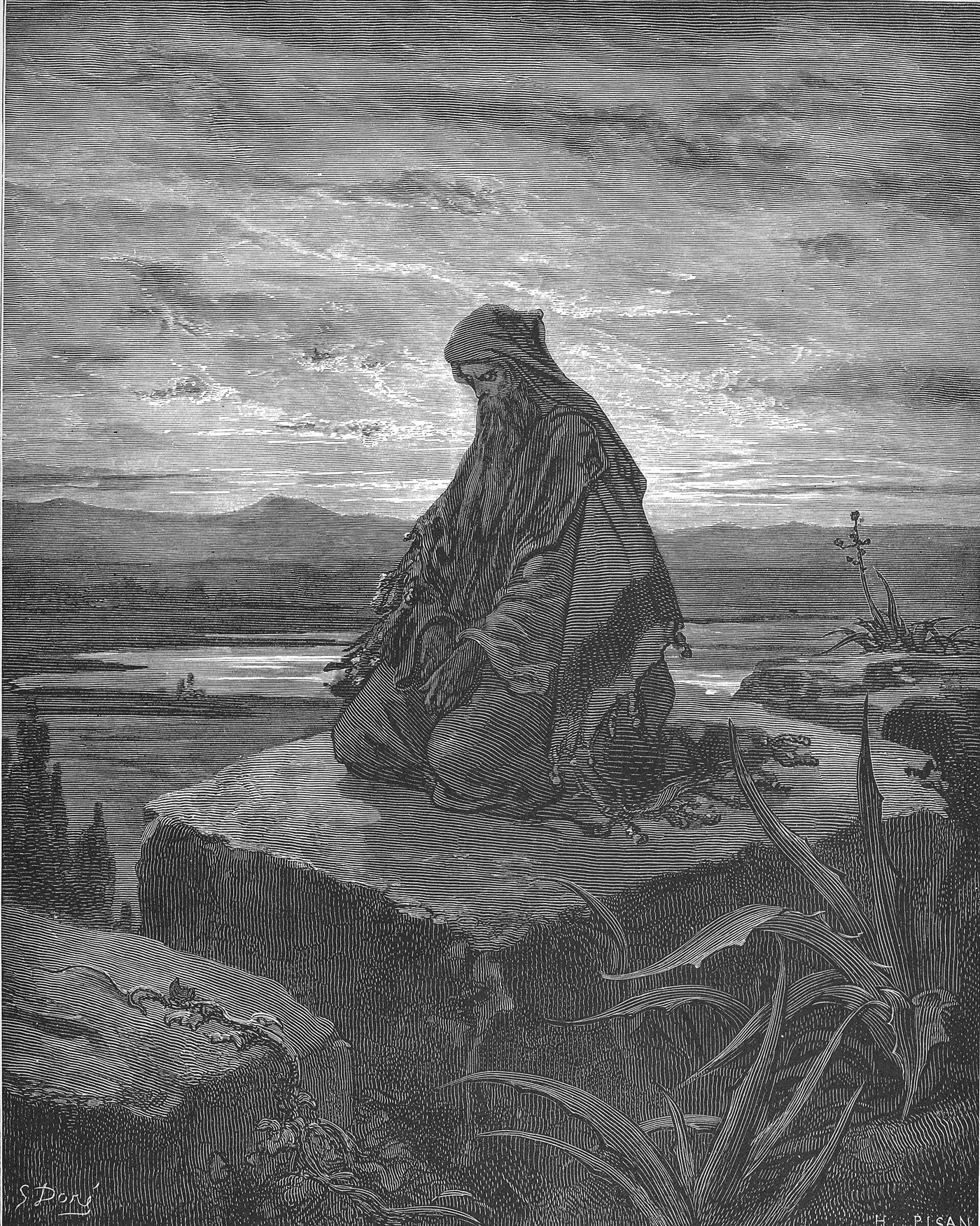 O Profeta Isaías, gravura de Gustave Doré
