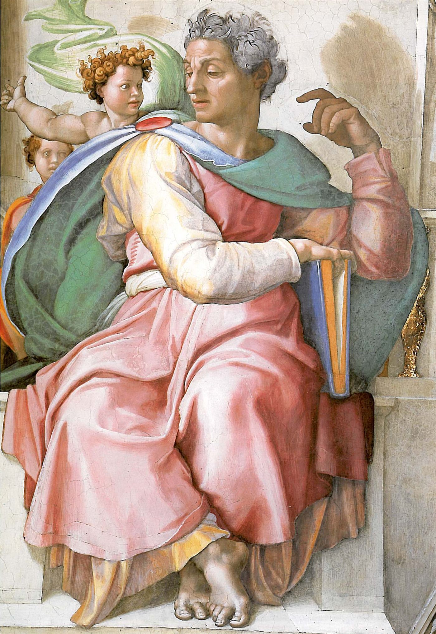 O Profeta Isaías, por Michelangelo, no teto da Capela Sistina