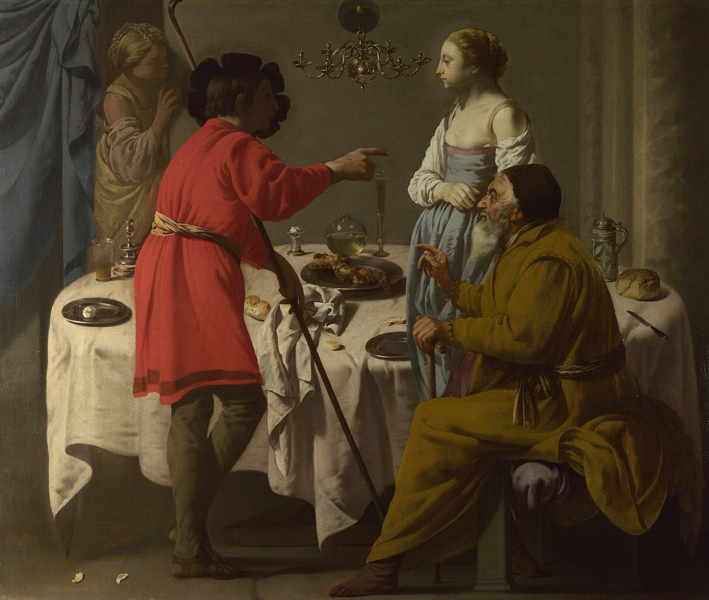 Jacó repreende Labão pelo engano com Lia — Hendrick ter Brugghen