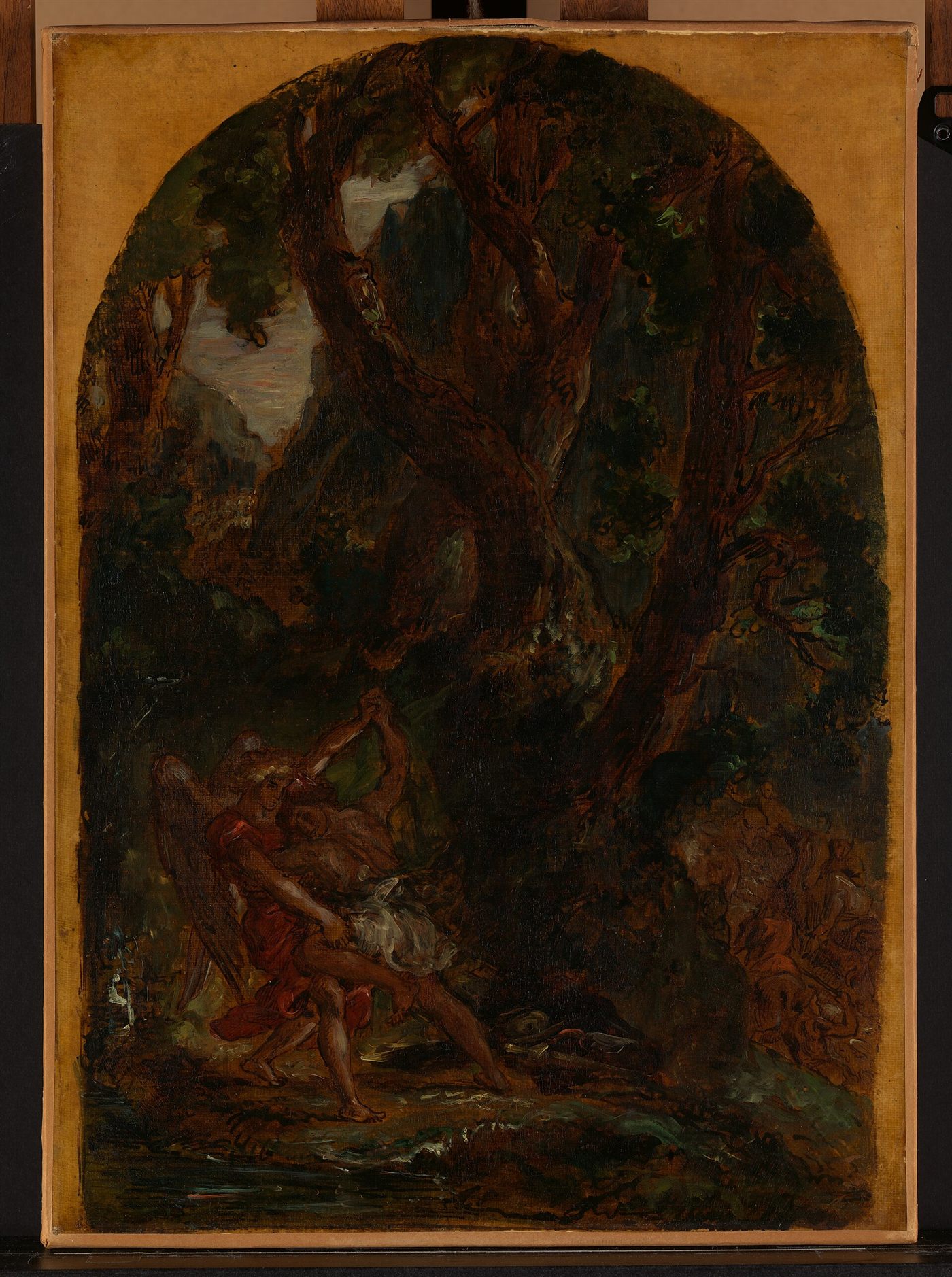 Jacó luta com o anjo — Eugène Delacroix