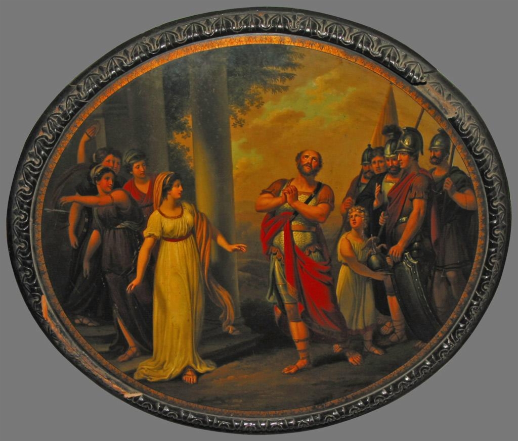 Jefté e sua filha, por Angelica Kauffman