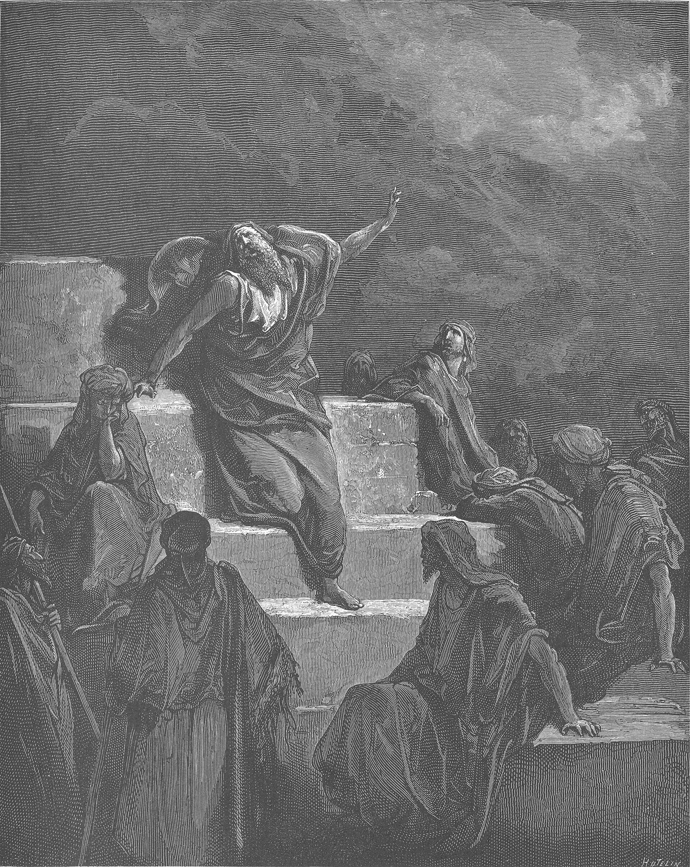 O profeta Jeremias, gravura de Gustave Doré