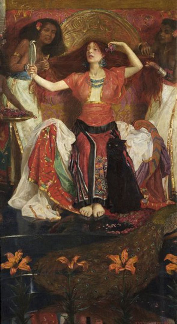 Jezebel, pintura de John Byam Liston Shaw, 1896