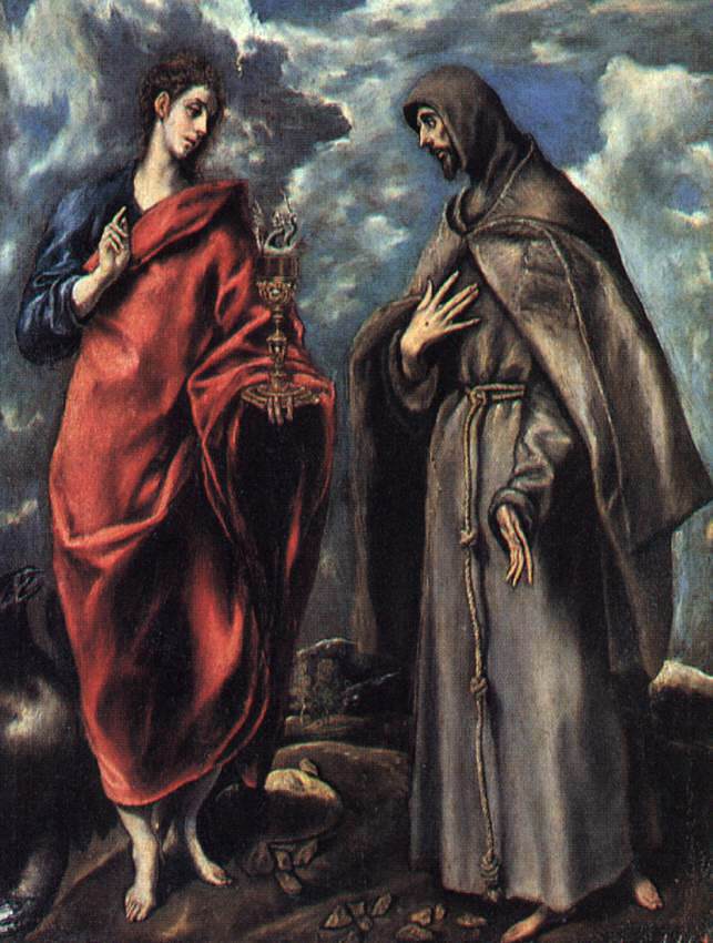 São João Evangelista e São Francisco, por El Greco