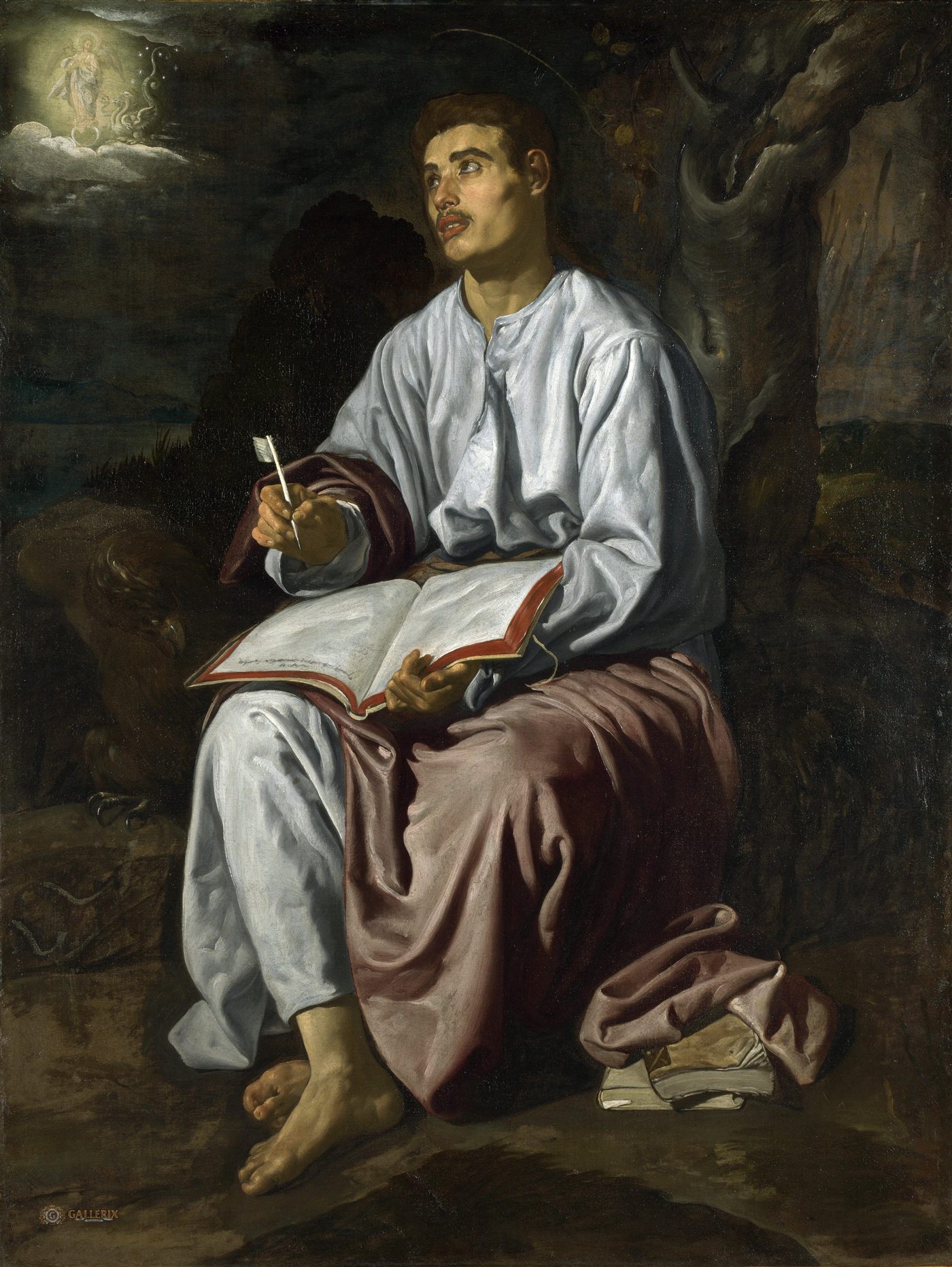 São João Evangelista em Patmos, por Velázquez