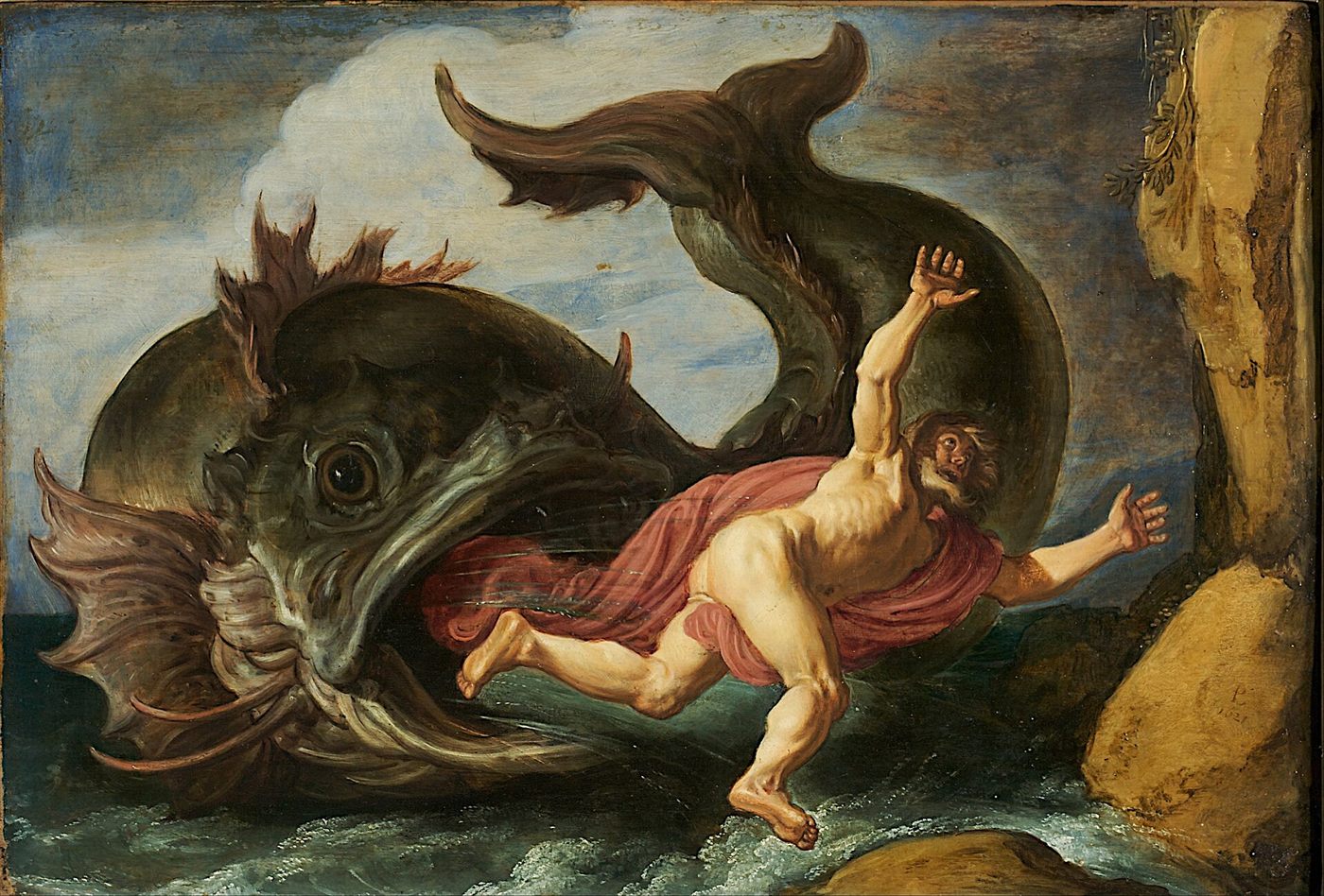Jonas e a baleia, pintura de Pieter Lastman