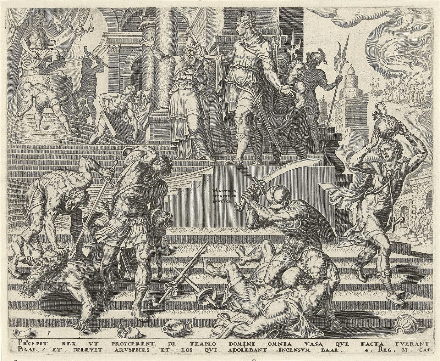 O rei Josias manda destruir o templo de Baal