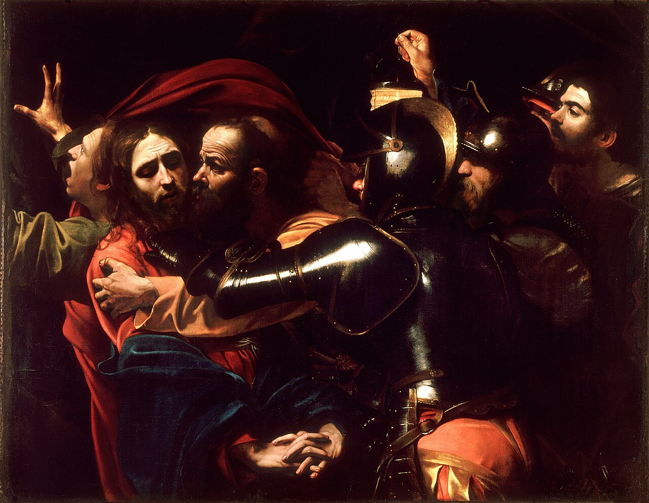 O Prendimento de Cristo, por Caravaggio