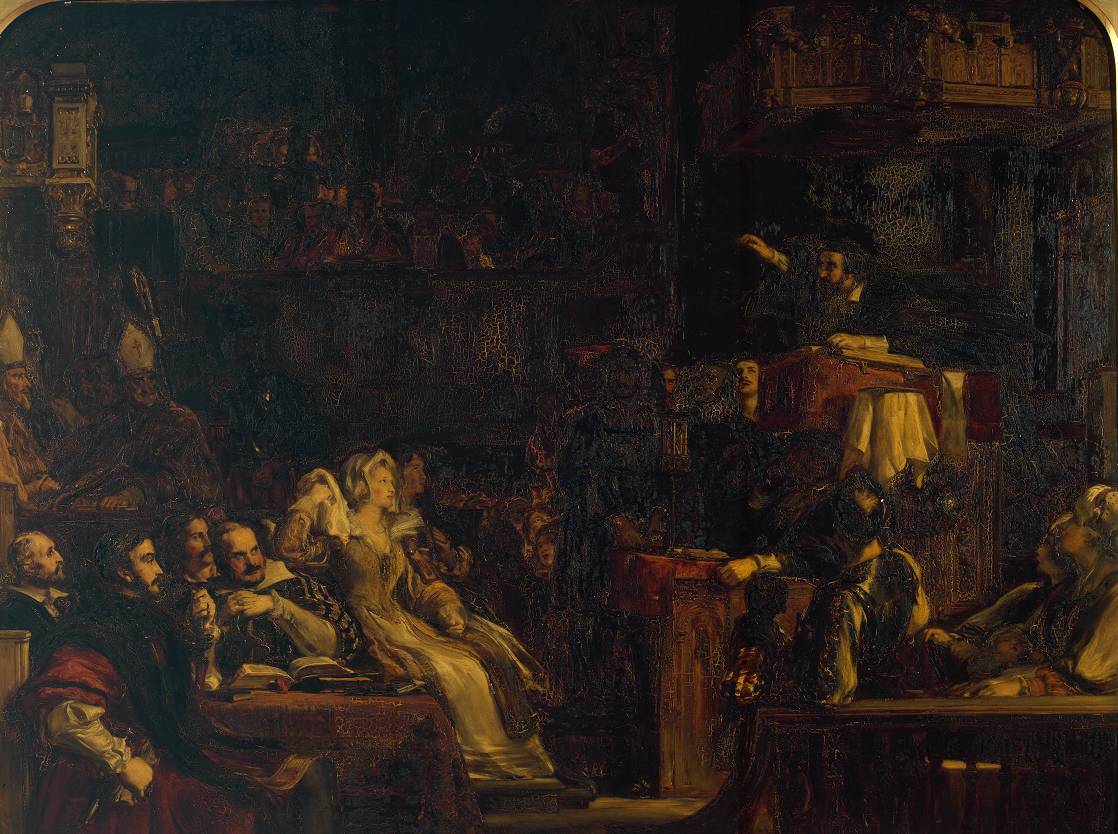 A Pregação de Knox Diante dos Lordes da Congregação, por David Wilkie
