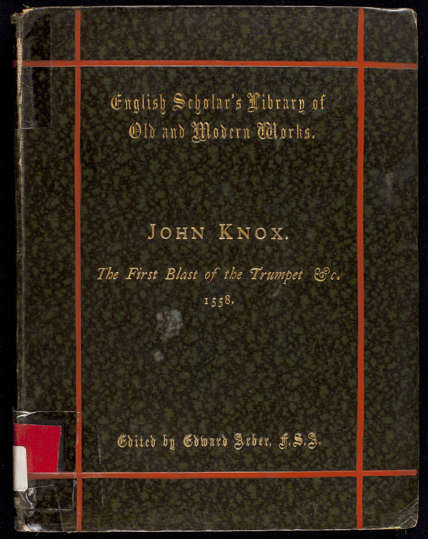 Página de rosto de The First Blast of the Trumpet Against the Monstrous Regiment of Women, 1558