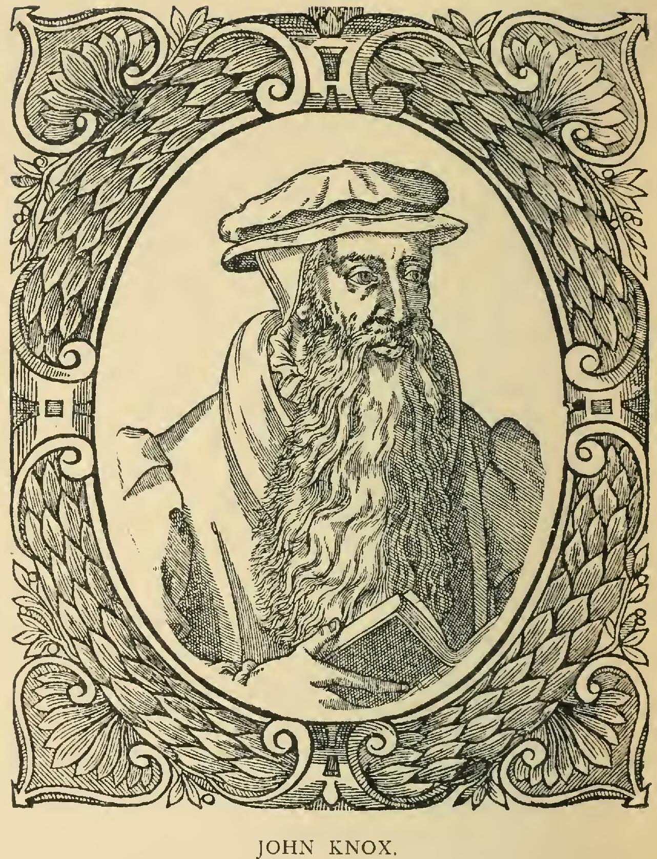 Retrato tradicional de John Knox, gravura de Theodore Beza