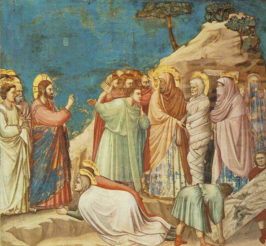 A Ressurreição de Lázaro, afresco de Giotto
