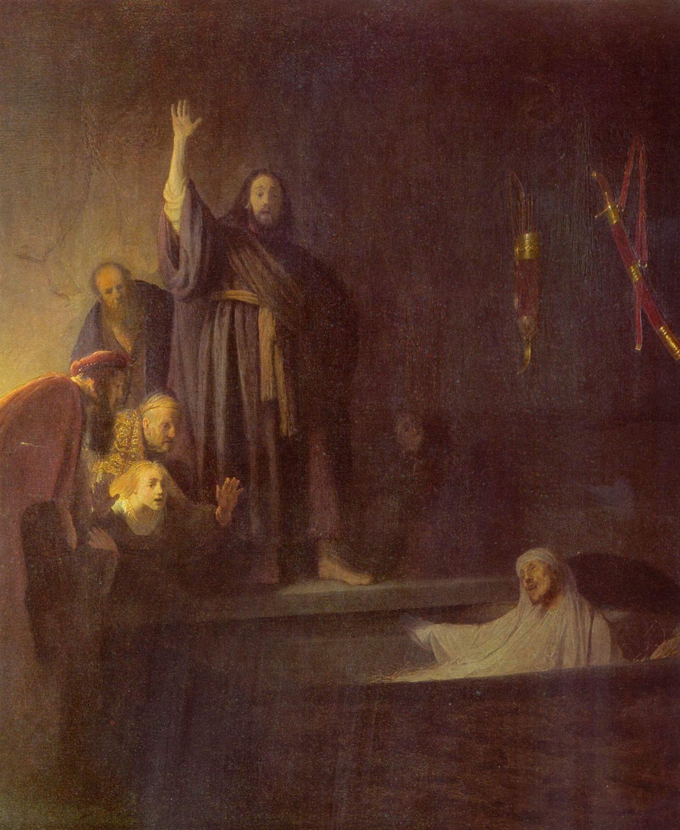 A Ressurreição de Lázaro, por Rembrandt