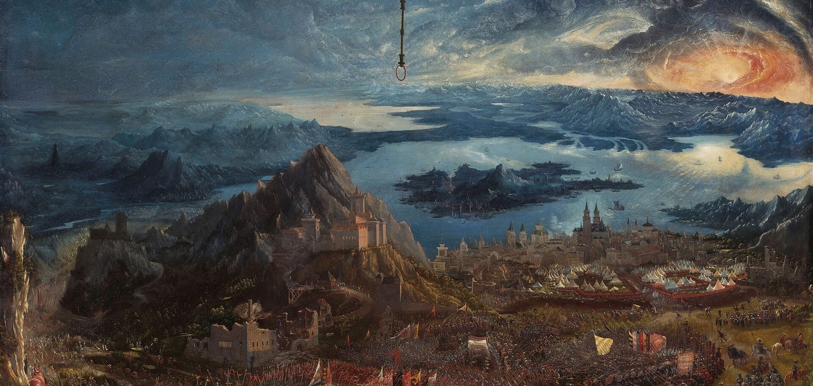 A Batalha de Issos, pintura de Albrecht Altdorfer