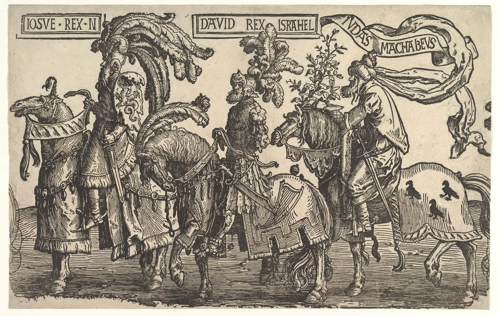 Judas Macabeu, xilogravura de Lucas van Leyden