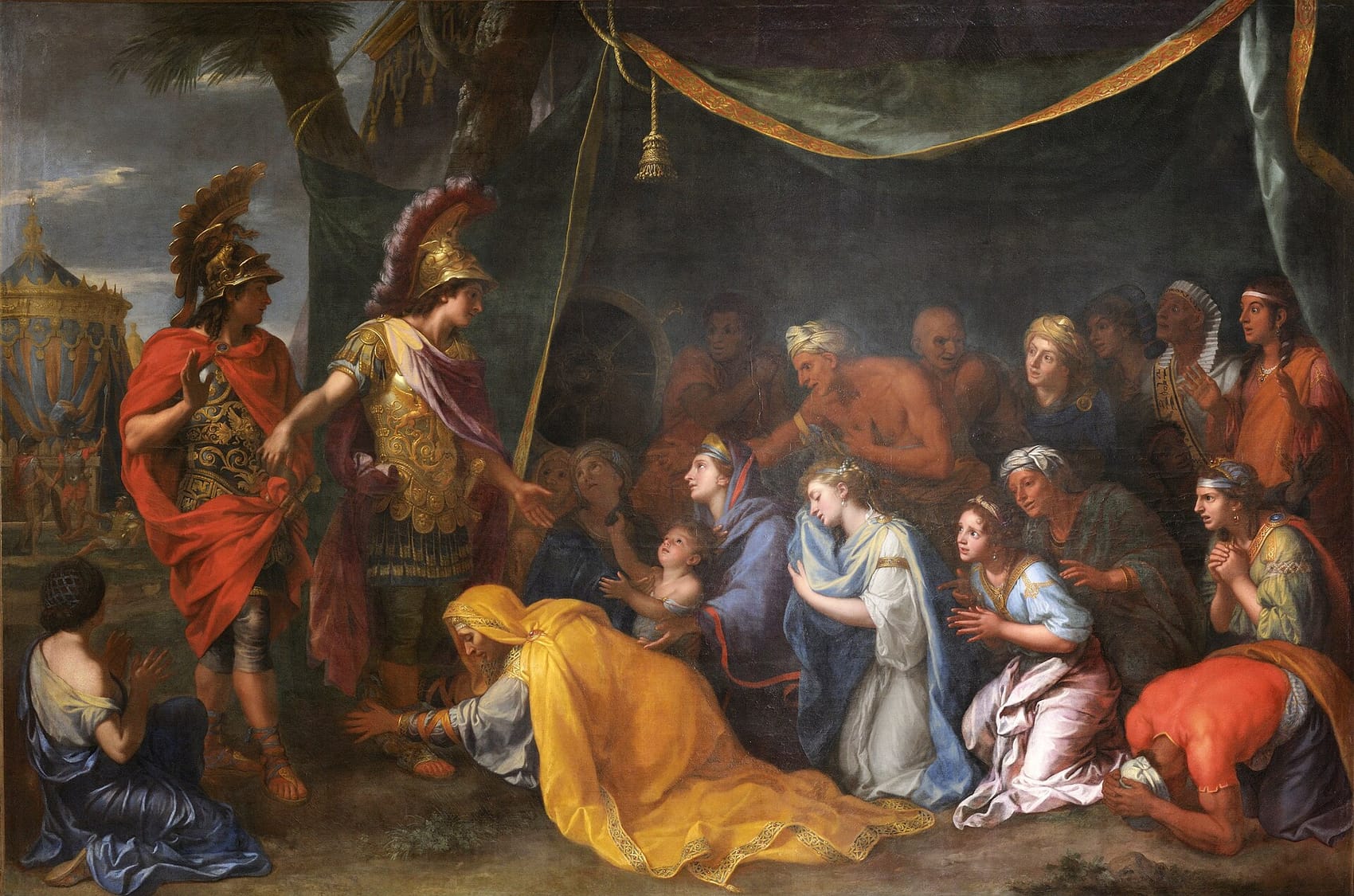 As rainhas da Pérsia aos pés de Alexandre, pintura de Charles Le Brun