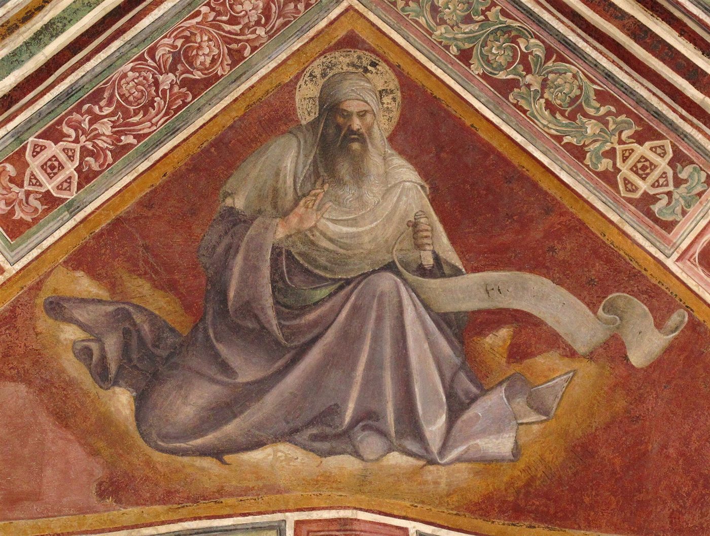 O profeta Malaquias, afresco de Lorenzo Monaco