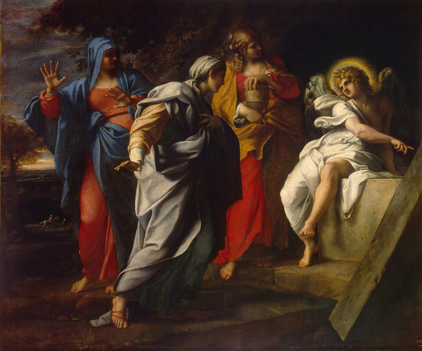 As mulheres fiéis no contexto da Paixão, por Annibale Carracci